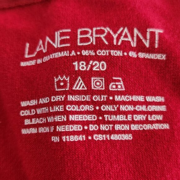 Red Lane Bryant 18/20 shirt - Picture 3 of 3